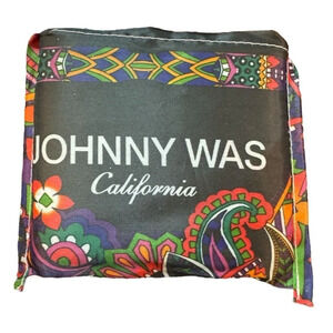 NEW Johnny Was Reusable Shopper Tote Bag Foldable Abstract Floral Print Women